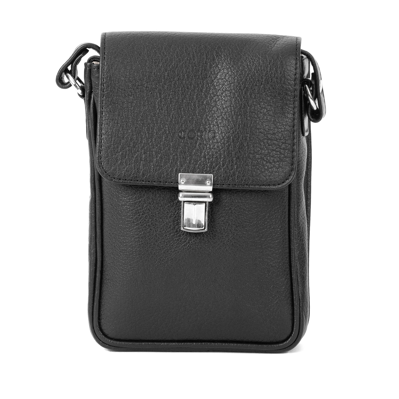 Leather Travel Bag C-TRAVEL BAG-4 BLACK