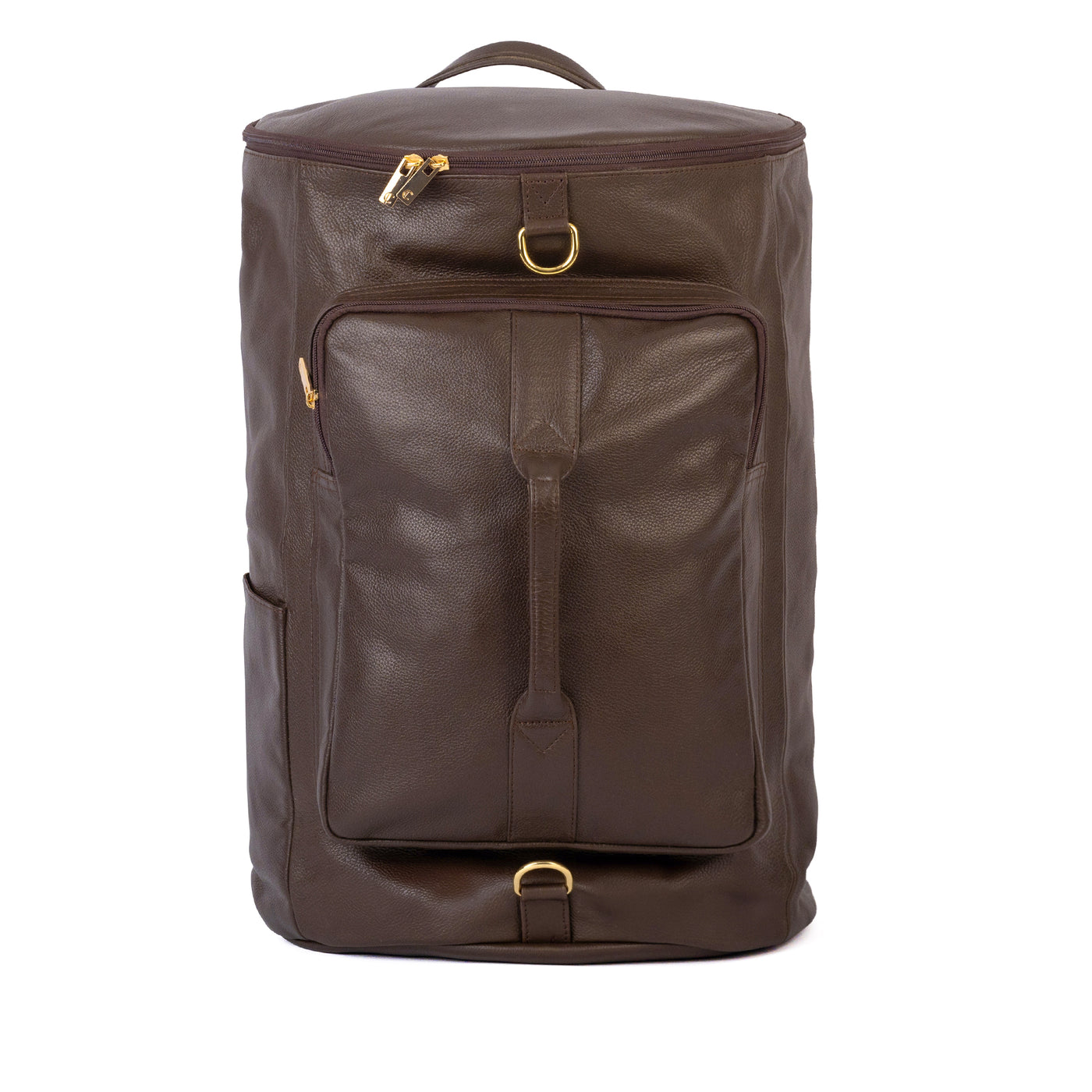 Leather Duffel Bag Brown