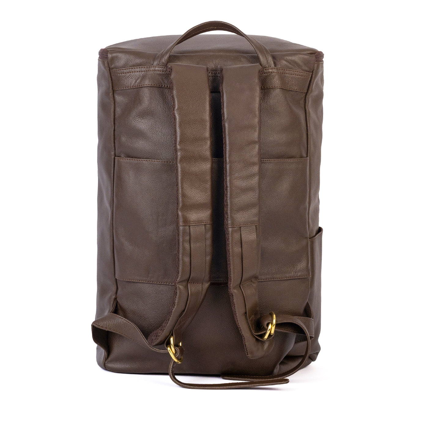 Leather Duffel Bag Brown