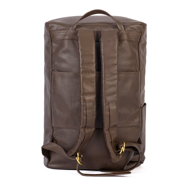 Leather Duffel Bag Brown