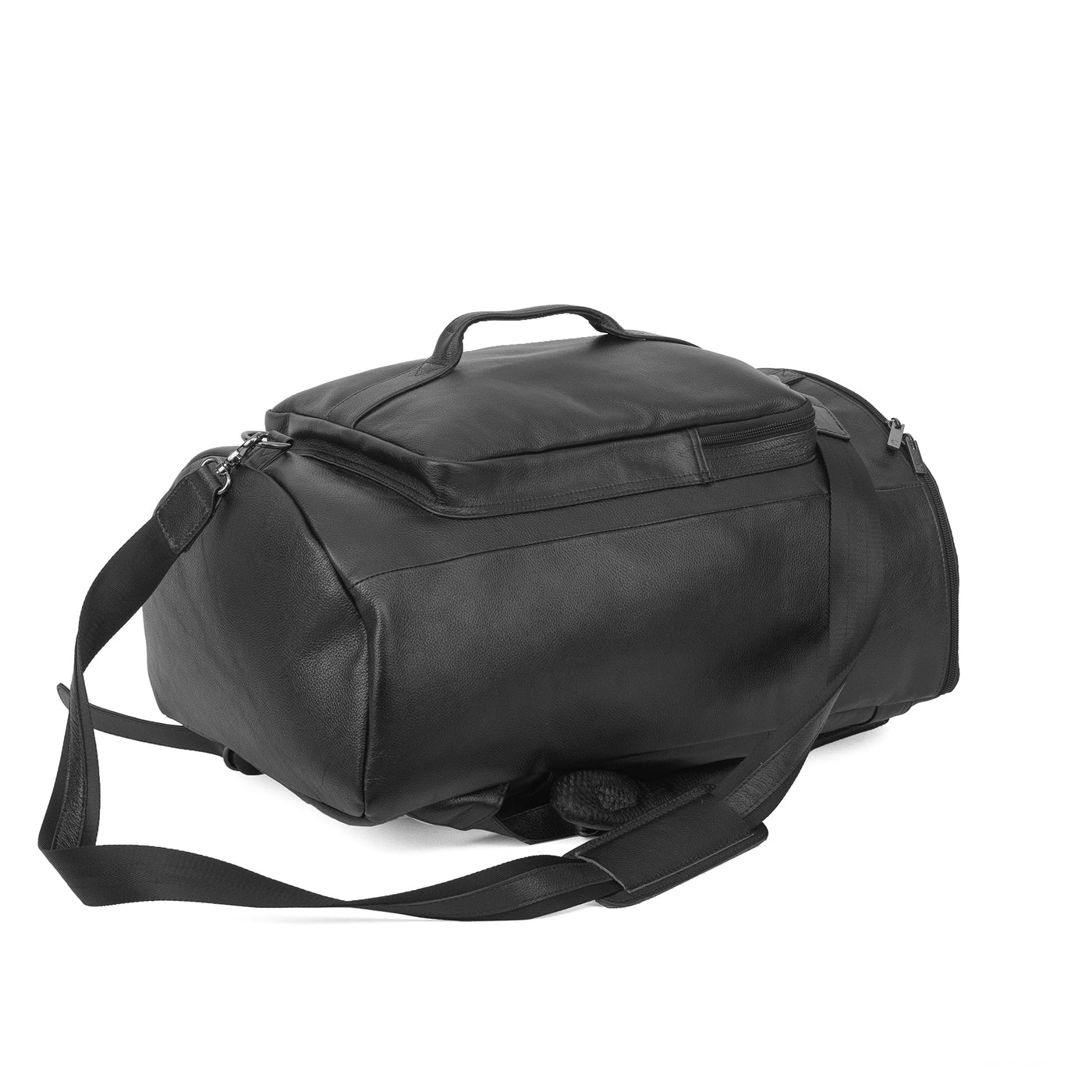 Leather Duffel Bag Black