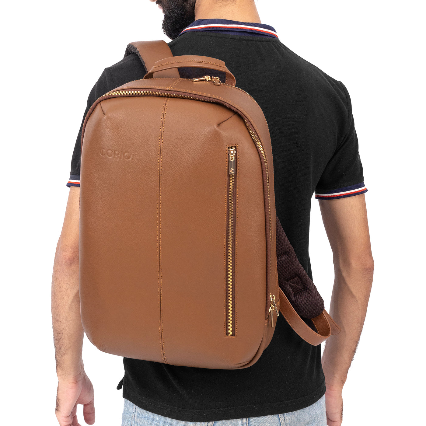 Leather Backpack Tan