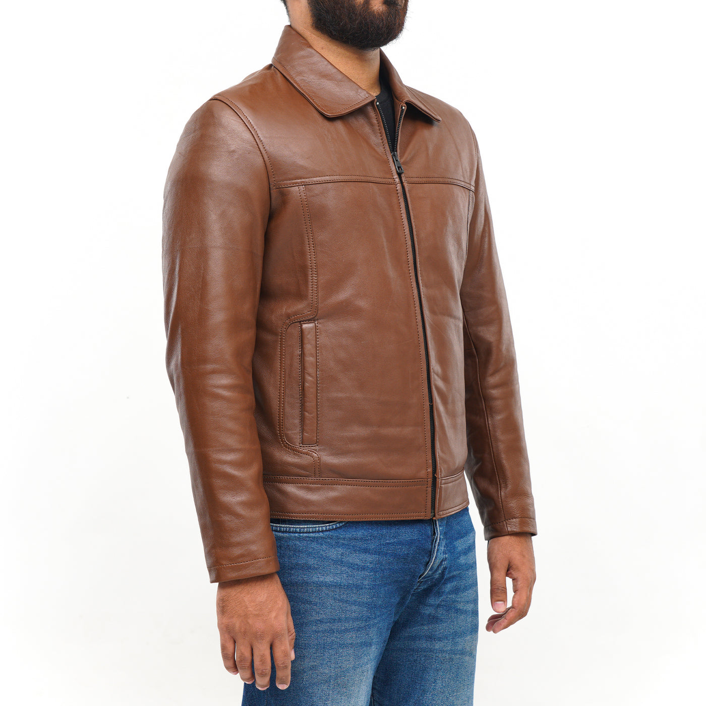 LEATHER JACKET CLJ-TN-SC-V5