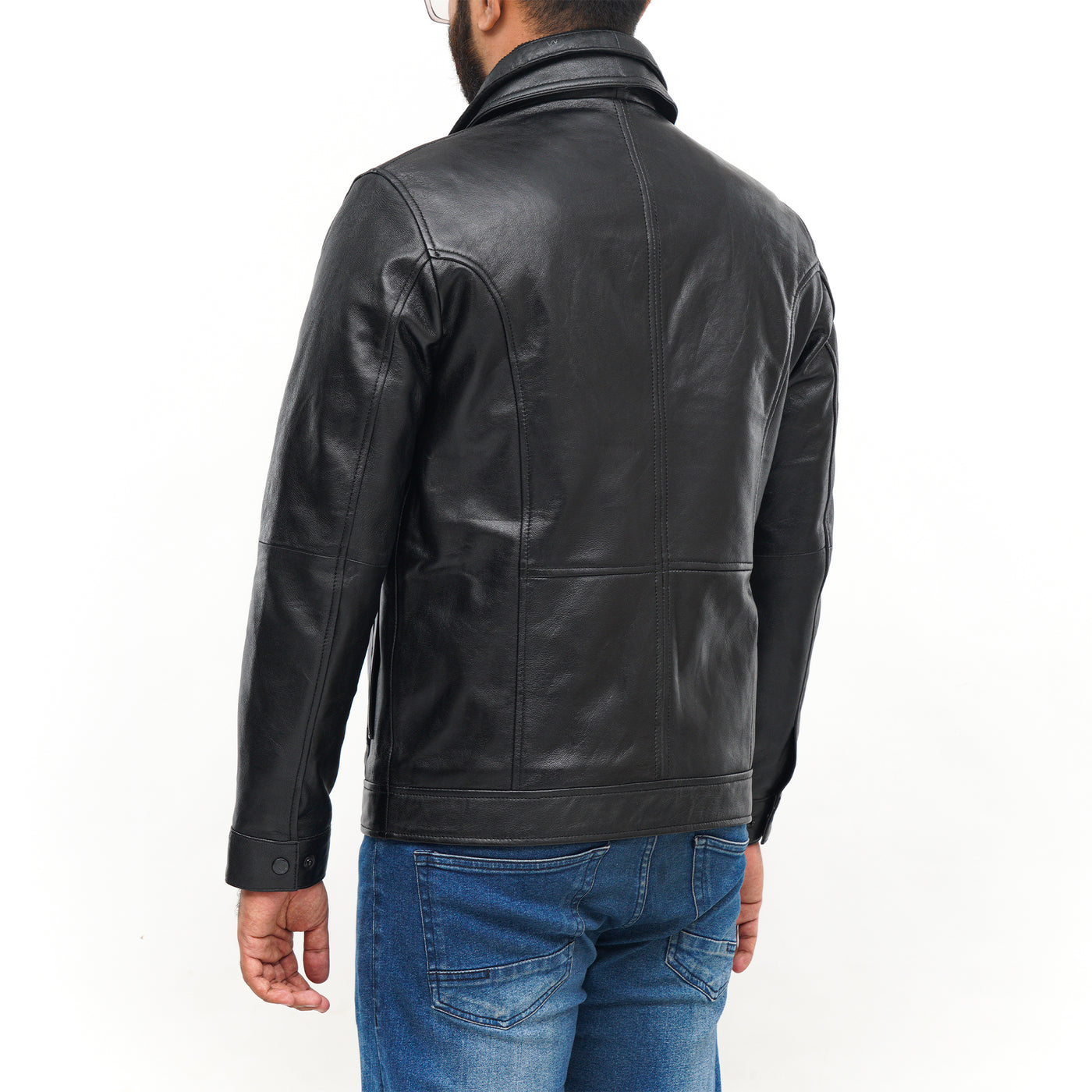 LEATHER JACKET CLJ-BL-DC-V5