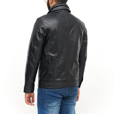 LEATHER JACKET CLJ-BL-DC-V5