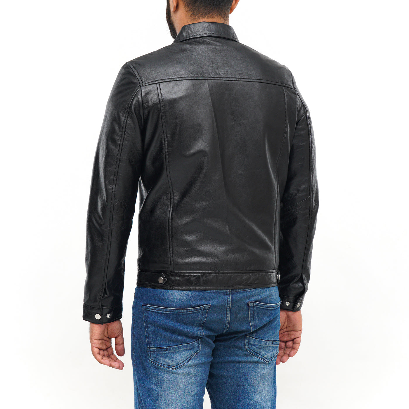 LEATHER JACKET CLJ-BL-SC-FP-V5
