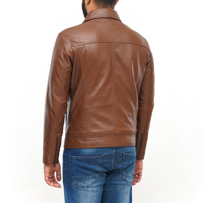 LEATHER JACKET CLJ-TN-SC-V5