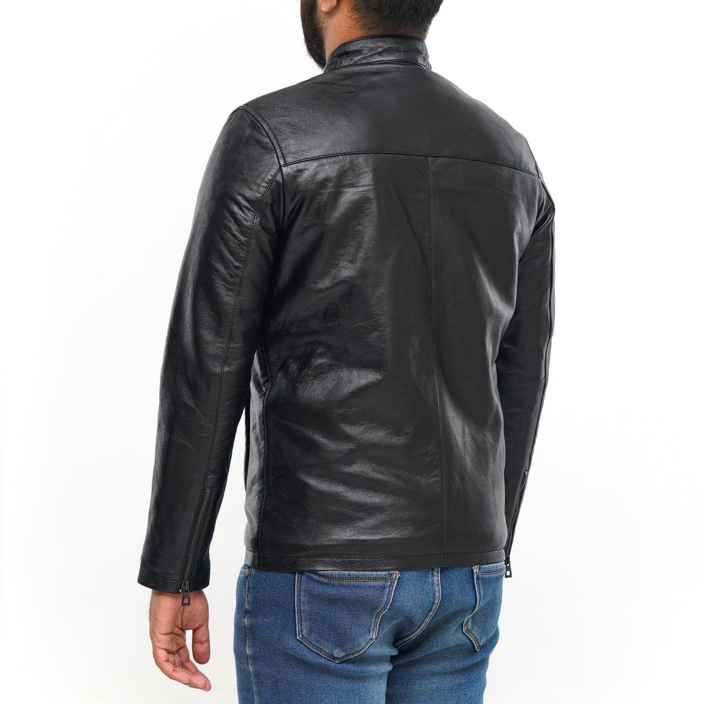 LEATHER JACKET CLJ-BL-BN-V5