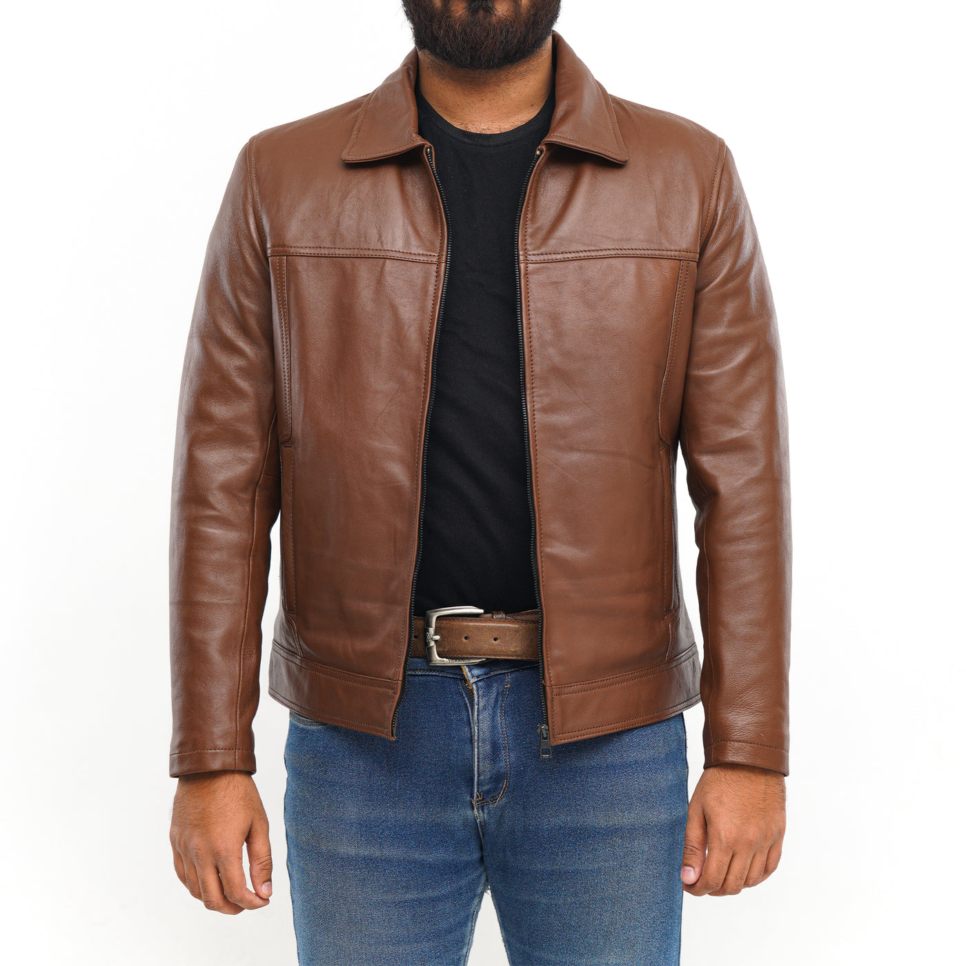 LEATHER JACKET CLJ-TN-SC-V5