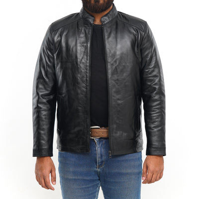 LEATHER JACKET CLJ-BL-BN-V5