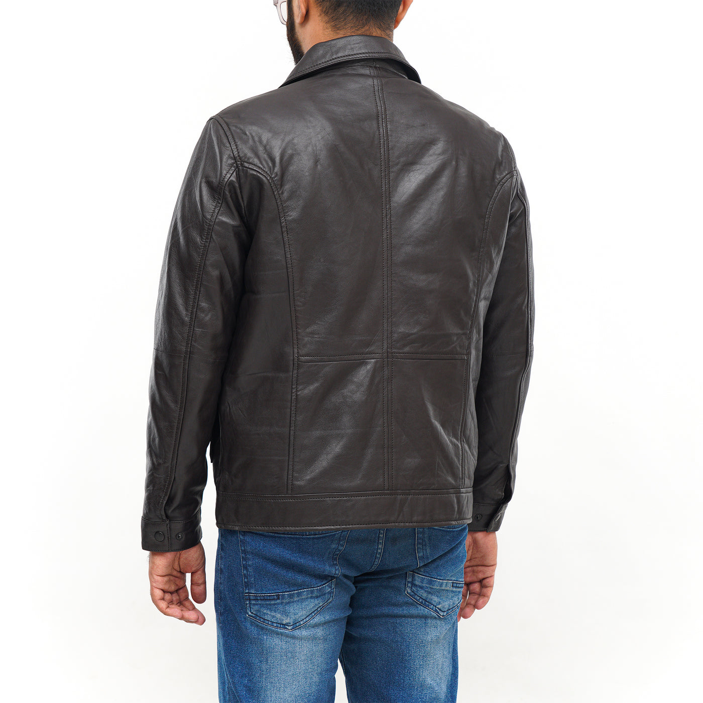 LEATHER JACKET CLJ-BR-DC-V5