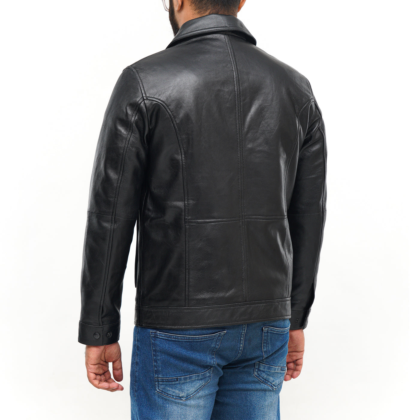 LEATHER JACKET CLJ-BL-DC-V5