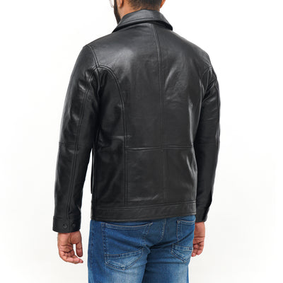 LEATHER JACKET CLJ-BL-DC-V5