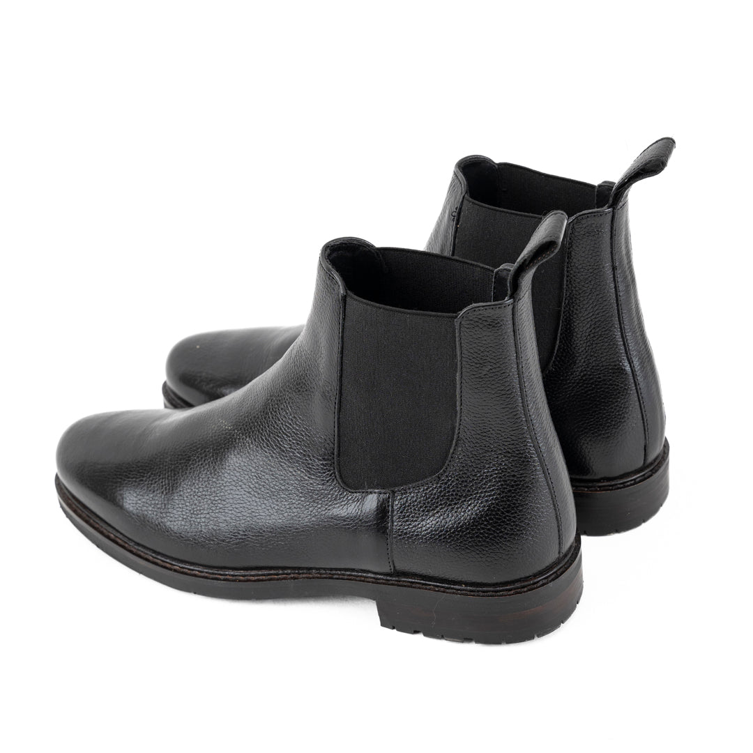 Corio Black Leather Chelsea Boots Size 42 CORIO JC-910 – Corio main image 4
