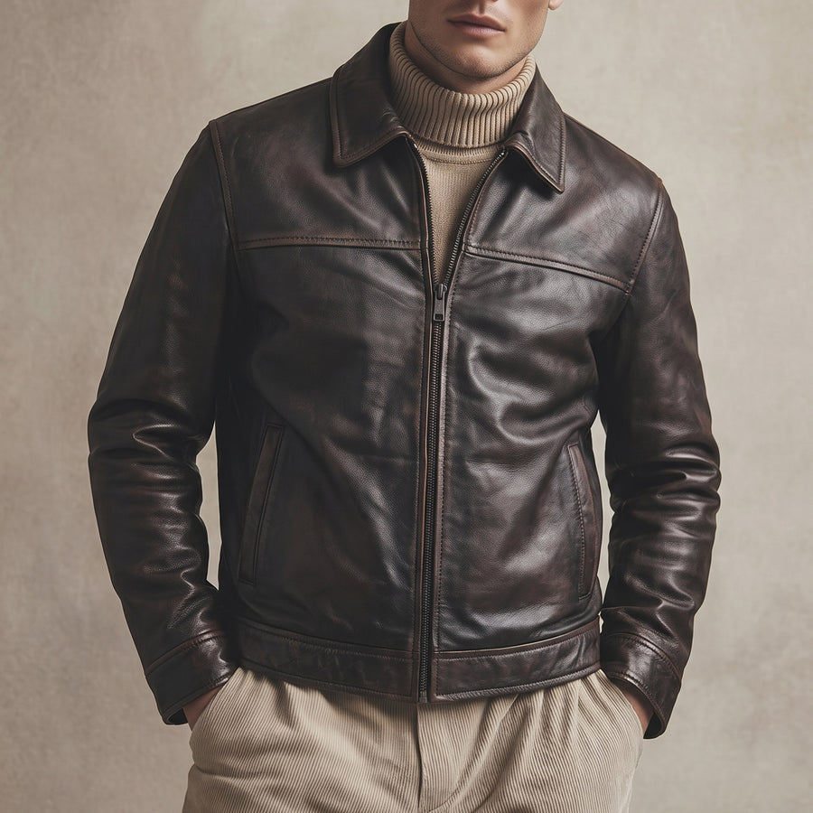 LEATHER JACKET CLJ-2T-SC-V6