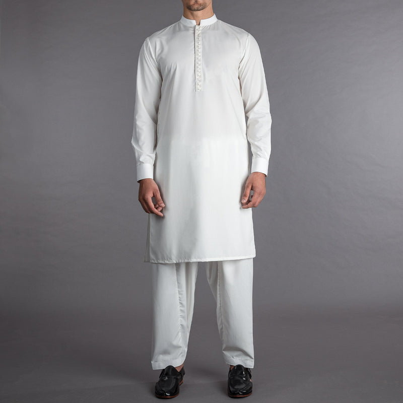 Riwaaj - White Shalwar Qameez