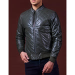 Olive Drab Leather Jacket (Green)