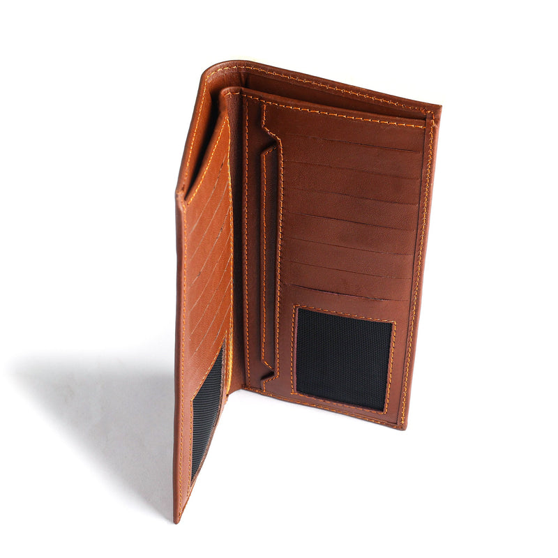 Leather Long Wallet CW LONG TAN