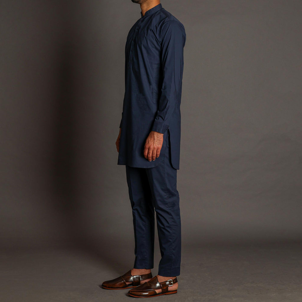 Dark Blue Short Kurta