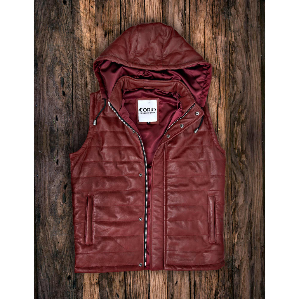 Rosewood Leather Jacket (Red)