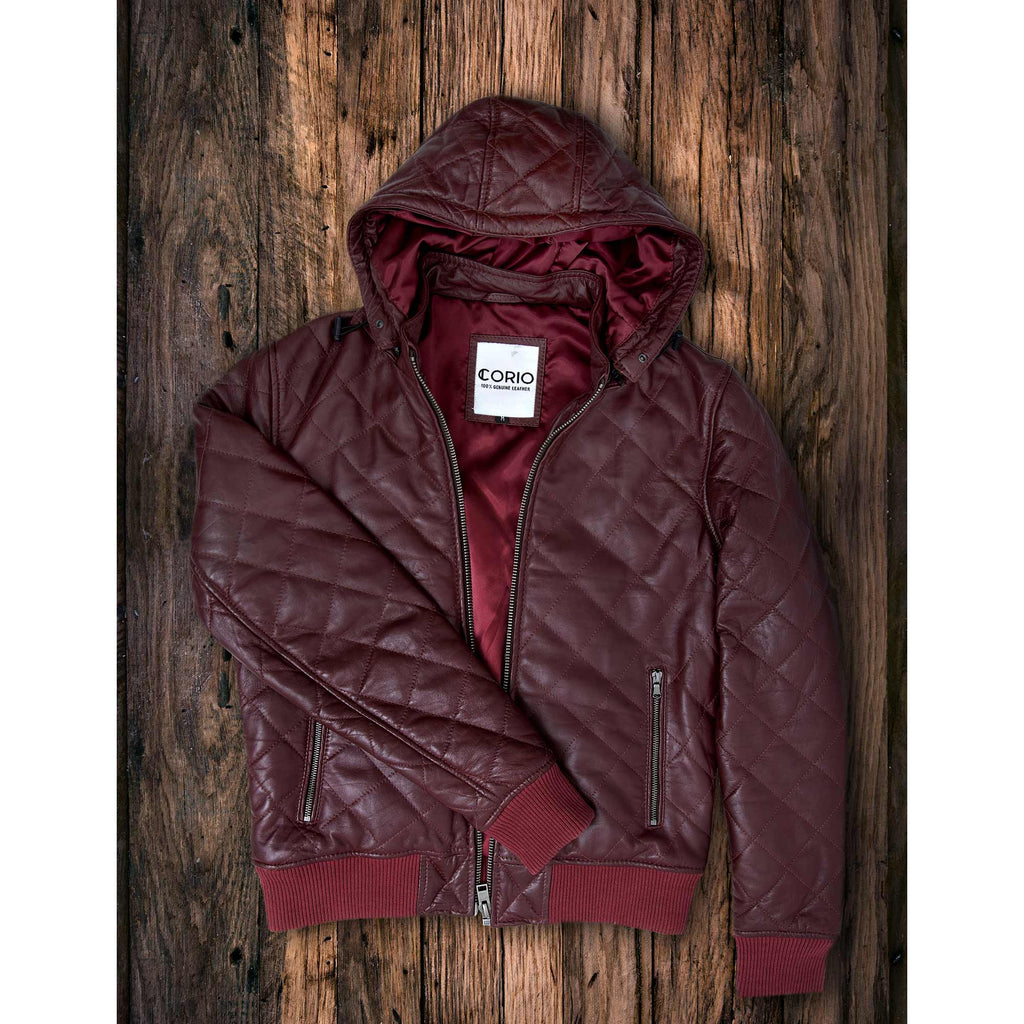 Vermilion Leather Jacket (Red)