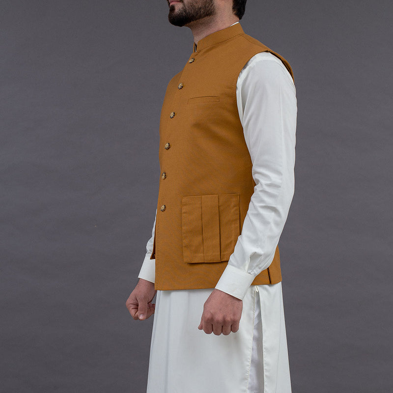 Camel Waistcoat