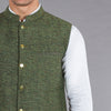 Green Khaddar Waistcoat